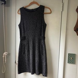 Theory Dress Pockets Tweed Sleeveless Sz S